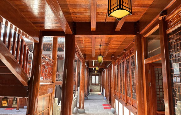 宁波寺庙鸟瞰图设计技巧，俯视视角展现整体气势